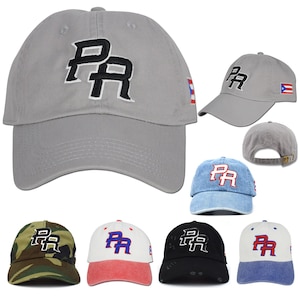 PUERTO RICO 3D PR Embroidery Dad Hat Cotton Style Baseball Cap