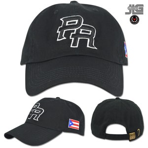 PUERTO RICO 3D PR Embroidery Dad Hat Cotton Style Baseball Cap