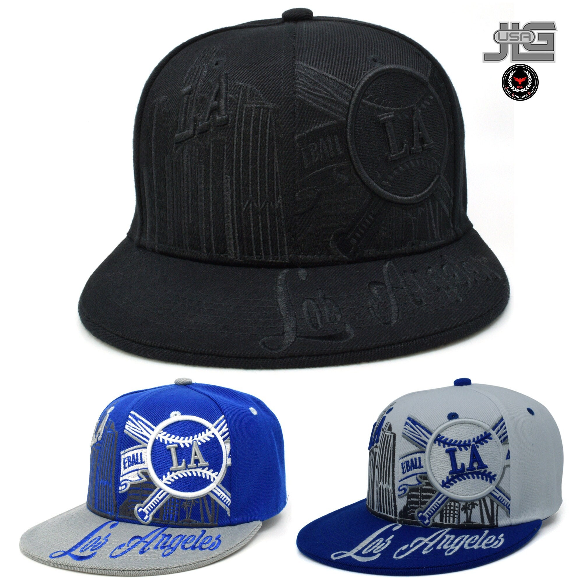 Los Angeles Downtown Premium LA Baseball Leader Snapback Black New