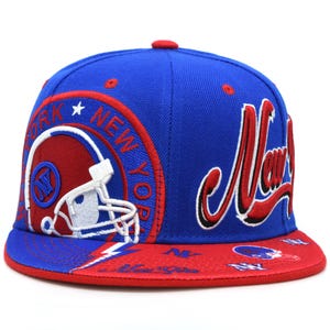 New York New Leader Thunder NY Helmet Football NY Snapback Hat Cap