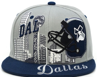 Dallas Baseballpet Downtown Football DAL Helmet D Snapback Hat Cap
