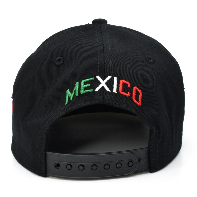 Gorra de béisbol para adultos con visera plana de algodón y bandera mexicana de Nuevo México imagen 7