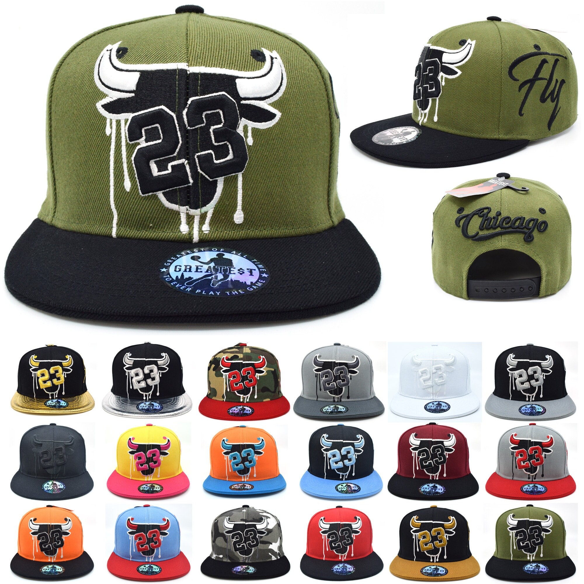 Standout Vintage — Rare 90's Vintage The G-Cap CHICAGO BULLS Original  Snapback With Green Under Brim