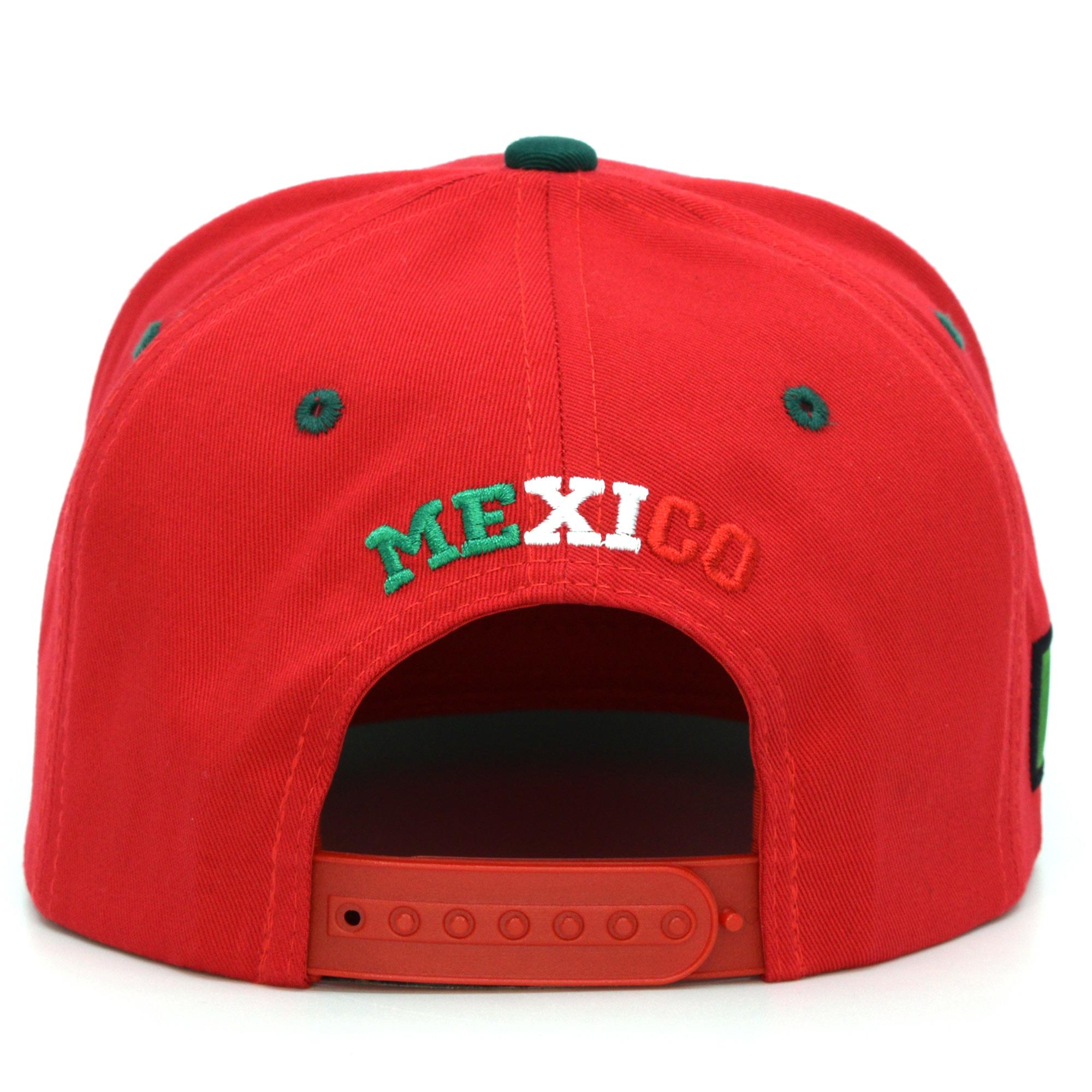 Mexico Embroidered Snapback Baseball Cap, Mexican Flag Hat
