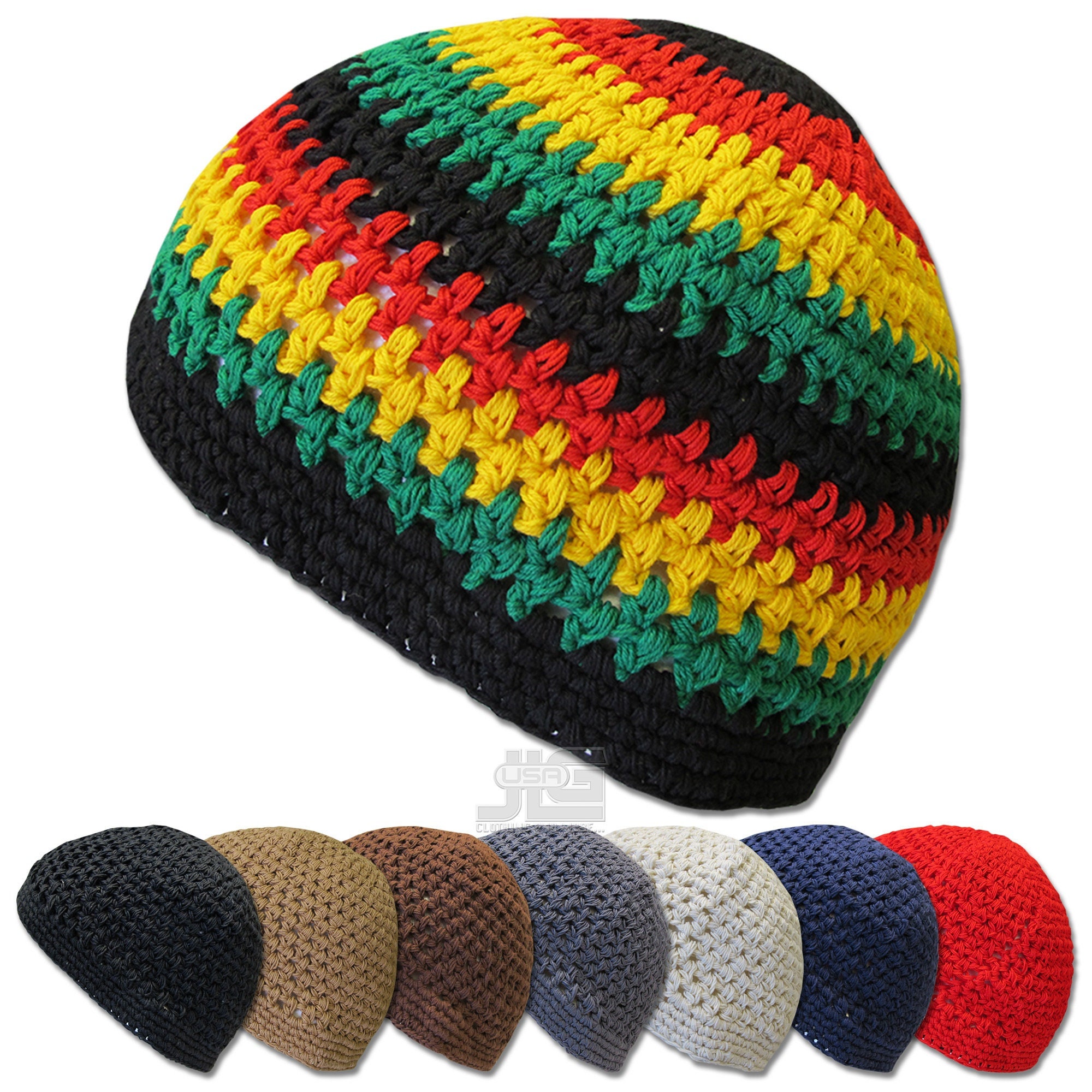 Cotton-blend Zigzag Beanie Kufi Hat Indigo Blue Pom-pom Top Turkish Winter  Cap MUSLIM FASHION African Style Hat for Cold Weather CHOOSE Size 