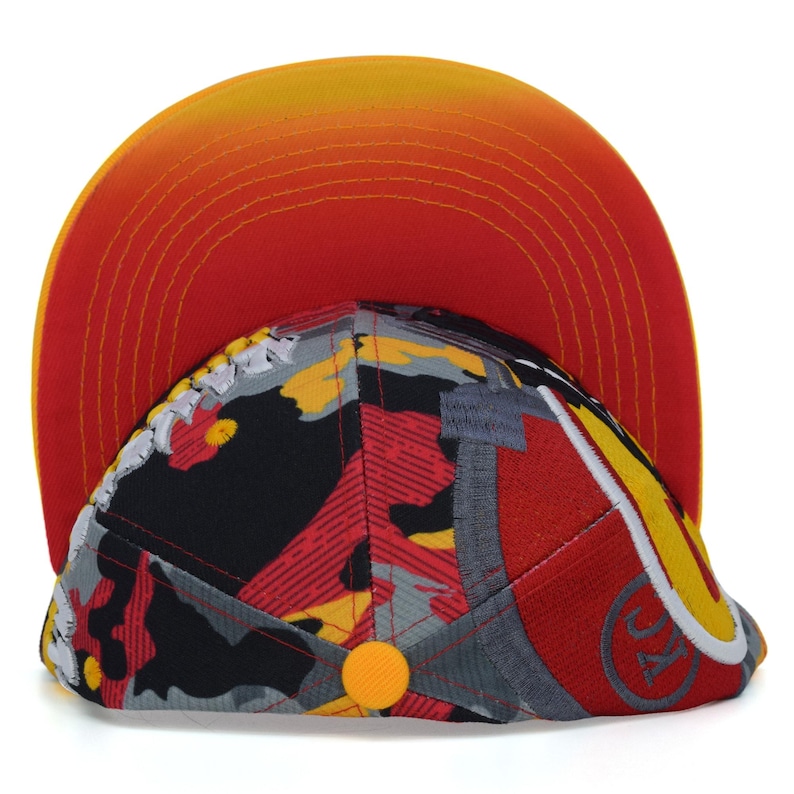 Gorra de fútbol con nombre de grafiti nuevo de Kansas City, casco KC, gorra snapback de camuflaje rojo imagen 7