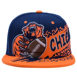Chicago City Rage Football New Bear Grizzly Claw Embroidery Snapback Hat Cap
