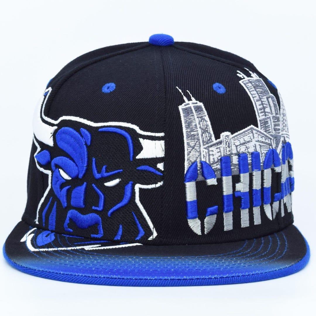 Chicago Rapper Cap Chicago New Greatest Rise Downtown Angrybull Embroidery Snapback Hat ...