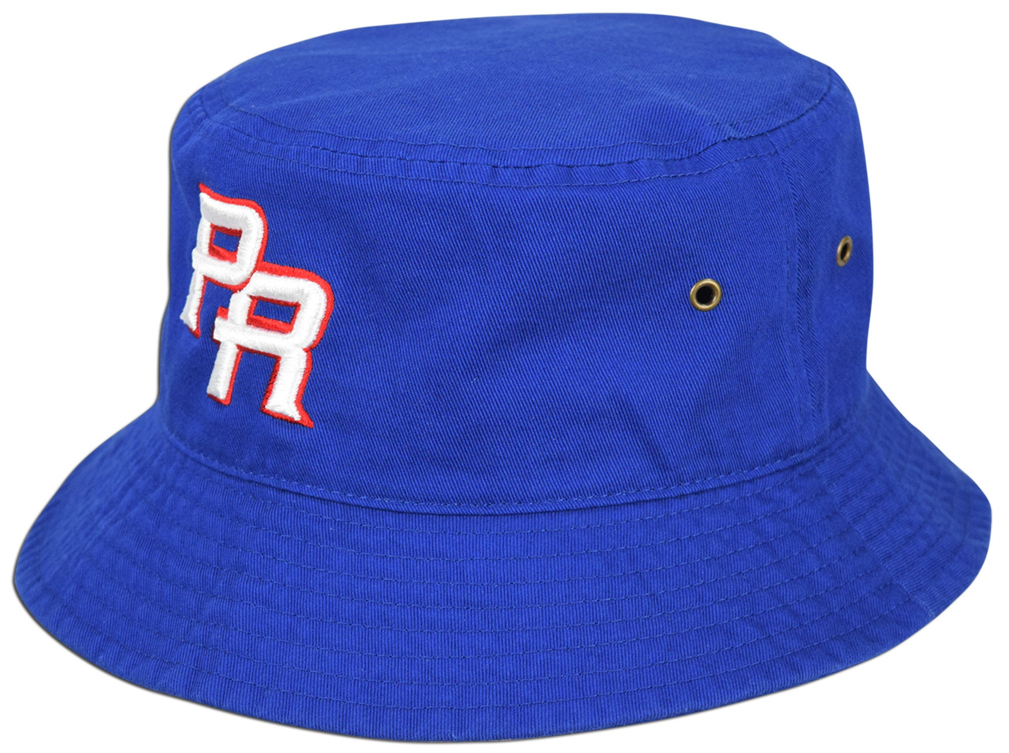 The Bronx Embroidered Bucket Hat, Royal / One Size