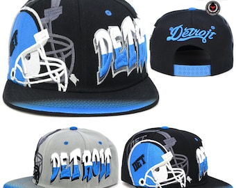 Detroit New Marker Graffiti DET Verstellbar Stickerei Football Snapback Hut Kappe