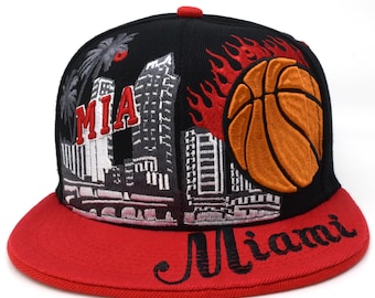 Casquette Boule Orange Miami – Captivating Headwear, Adjustable, Coton, Homme, Excellent état