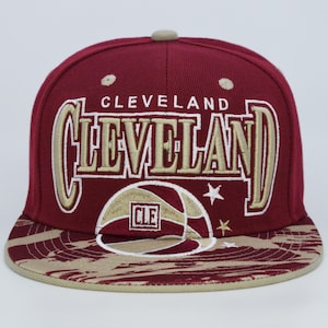 Cleveland New Leader Paint Brush City CLE Basketball Embroidery Snapback Hat Cap