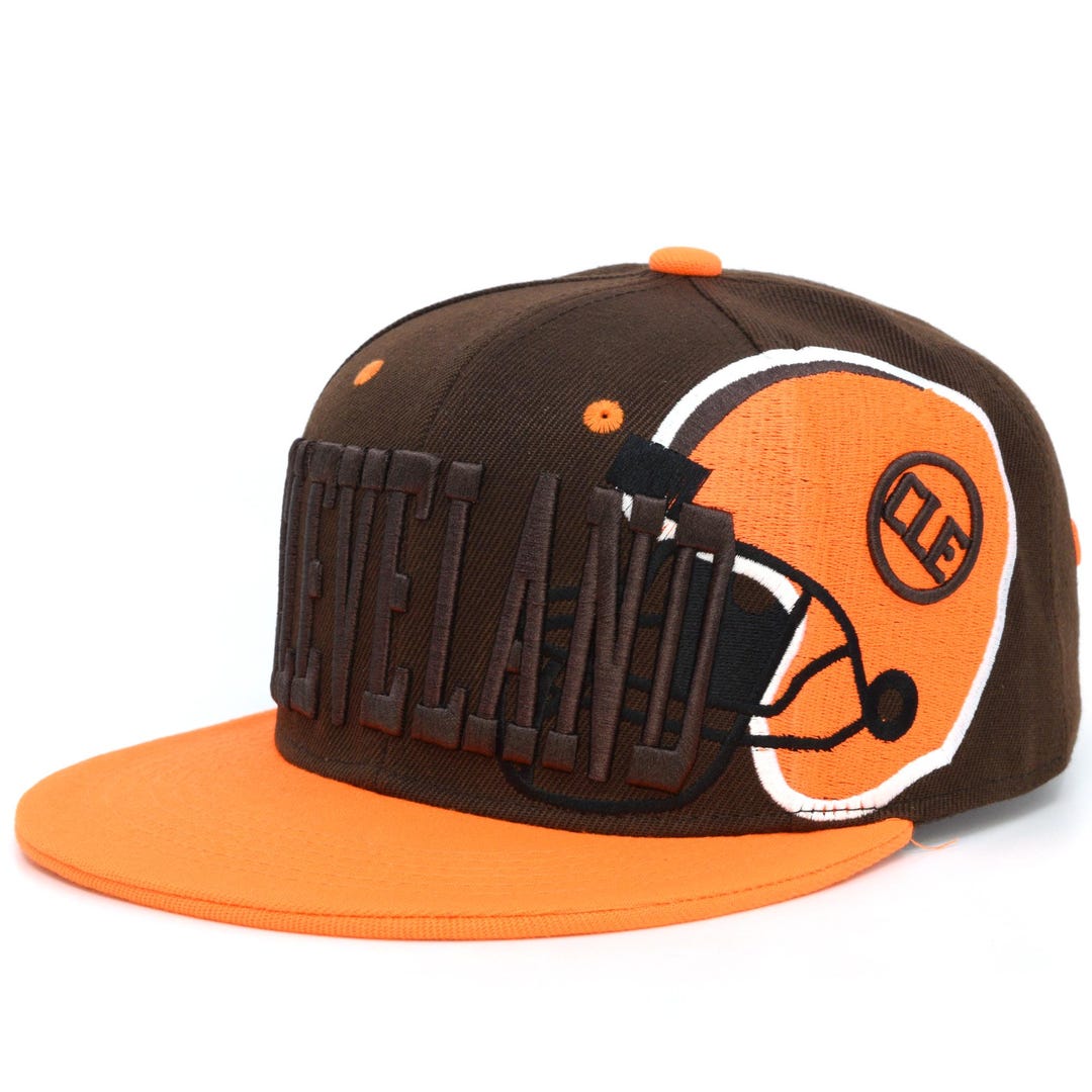 Cleveland New Leader Super Wall Football Helmet CLE Embroidery Snapback ...