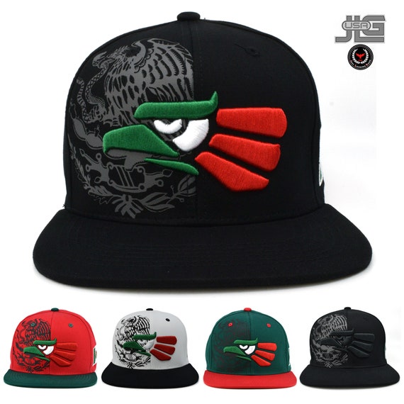 Mexican New Mexico Eagle Snapback Hat Flat Bill Cotton Flag Adult Baseball Cap