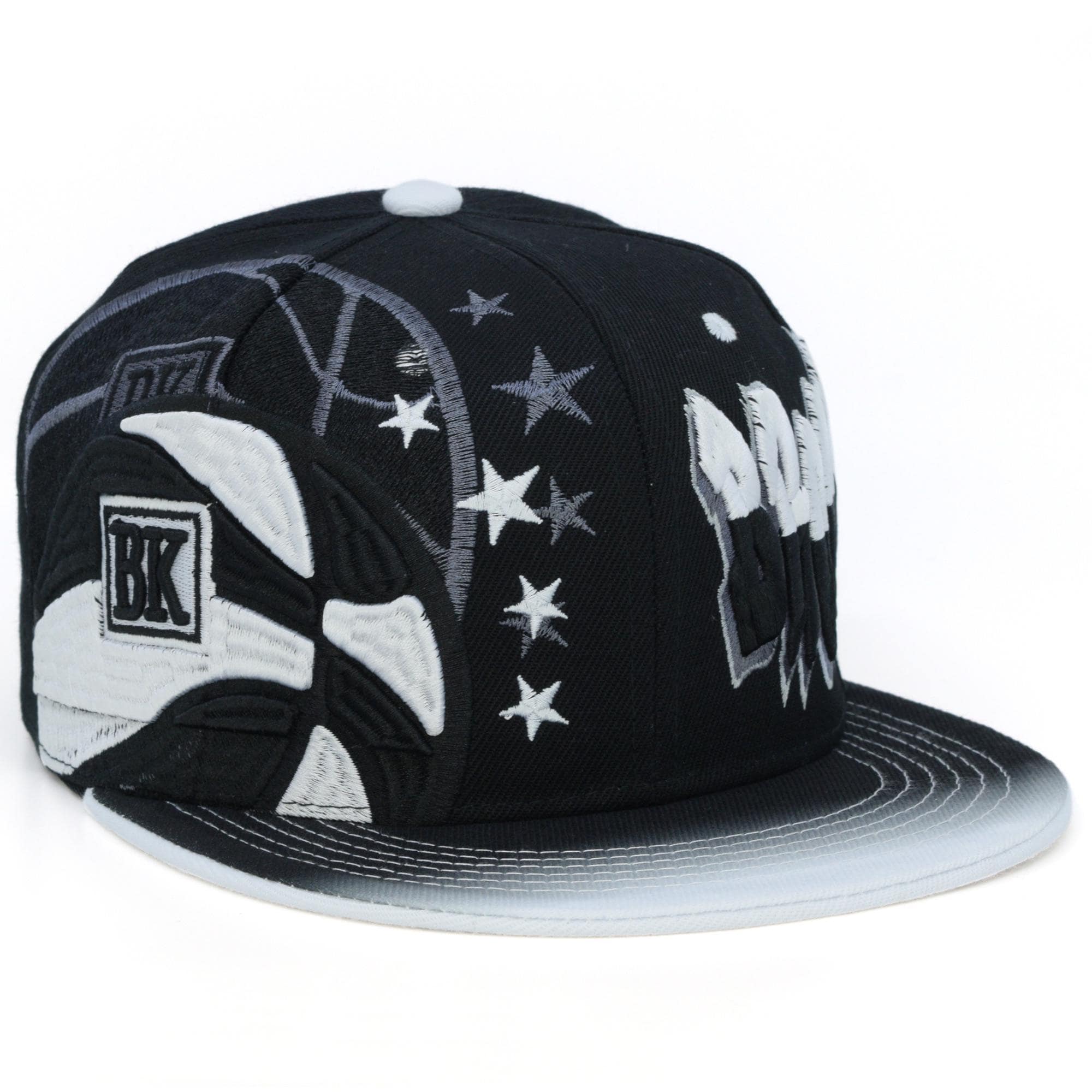 Casquette Brooklyn Brodée Noir Et Blanc - Taille Ajustable, Style Hip Hop, Coton/polyester (neuve Avec étiquette)