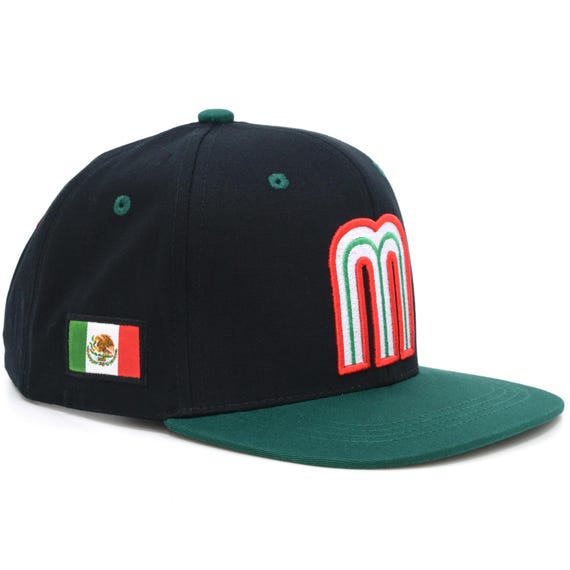 Mexico HL Snapback Hat 3D Embroidery Mexican Flag M Baseball Cap