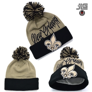 New Orleans Football Team Color Leader Knit Skull Cap Beanie Winter Hats New