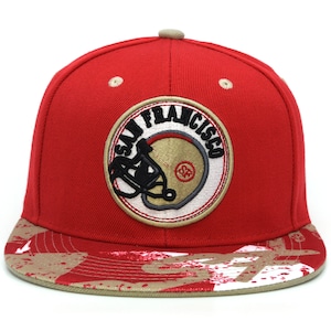 San Francisco Baseball cap Retro City SF Red Khaki SnapBack Trucker Hat
