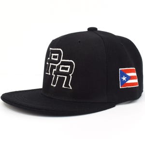 Porto Rico Hut Erwachsene Snap zurück Flagge 3D PR Flat Bill Rico Baseballkappe Acryl NEU