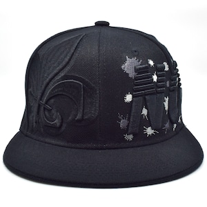 New Orleans City Drip Leader Splash NO Fleur De Lis Black Snapback Hat Cap New