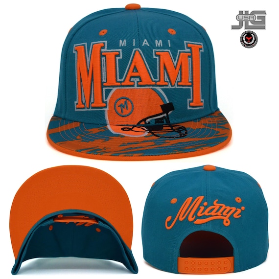 Miami New Leader Paint Brush M Helmet Embroidery Snapback Aqua