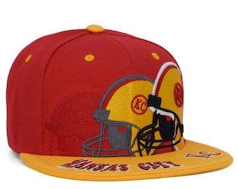 Kansas City New Triple Football Helmet KC Embroidery Gold Camo Snapback Hat Cap