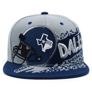 Dallas New City Rage DAL Helmet Map Embroidery SnapBack Hat Cap