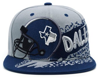 Dallas New City Rage Football DAL-helmkaart geborduurd snapBack-hoedje