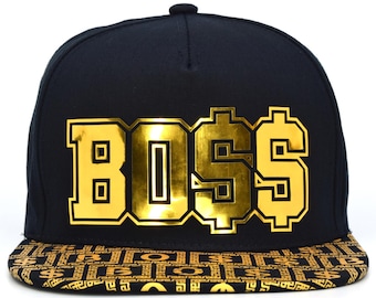 Boss New Leader Money Embroidery TL Snapback Cotton Adult Adjustable Cap Hat