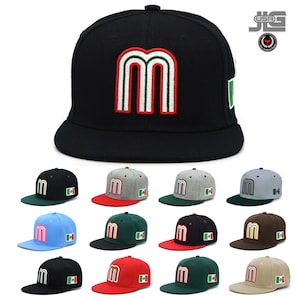 Mexiko Snap back Hat Flagge 3D M Flat Bill Mexiko Baseball Cap NEU