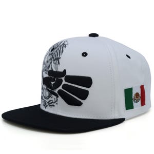 Gorra de béisbol para adultos con visera plana de algodón y bandera mexicana de Nuevo México imagen 15