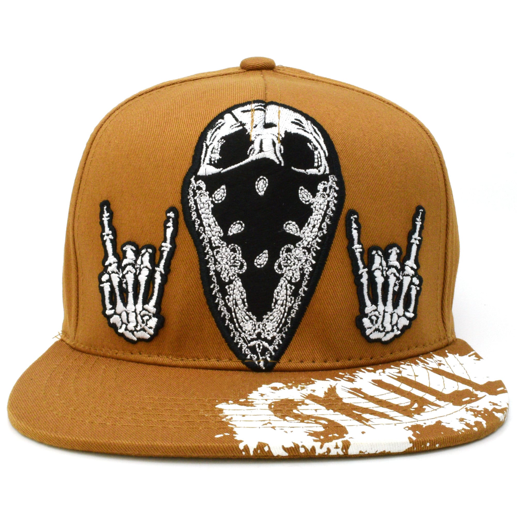 Skull New Leader TL Snapback Bandana Skull Hands Cotton Adult