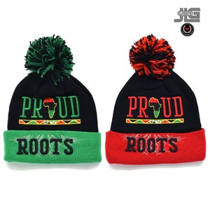 Proud Roots Black Pride Anführer Afrika Karte Neue Erwachsene Mützen Wintermütze Mütze