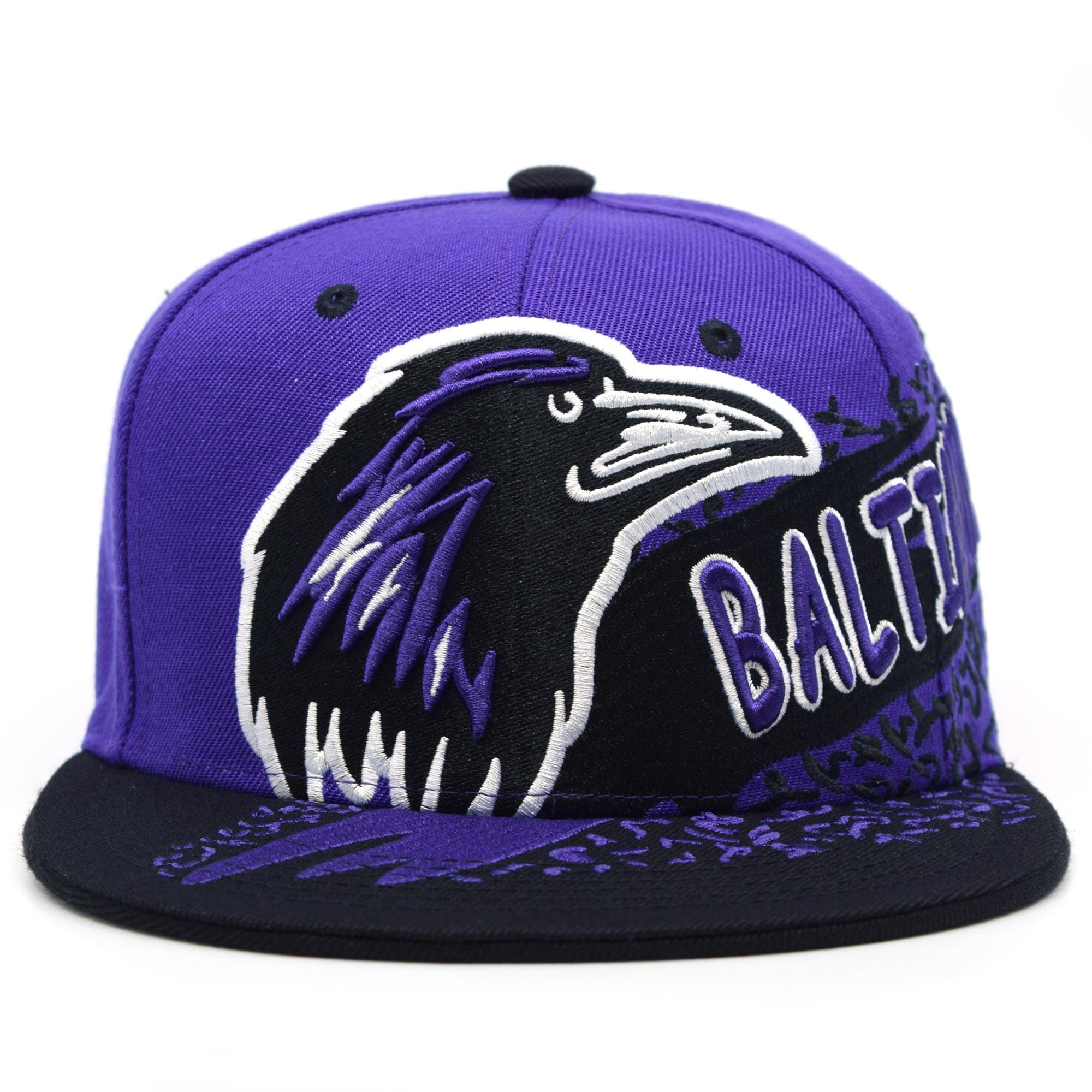 Baltimore New City Rage Bird Head Purple Camo Black Embroidery