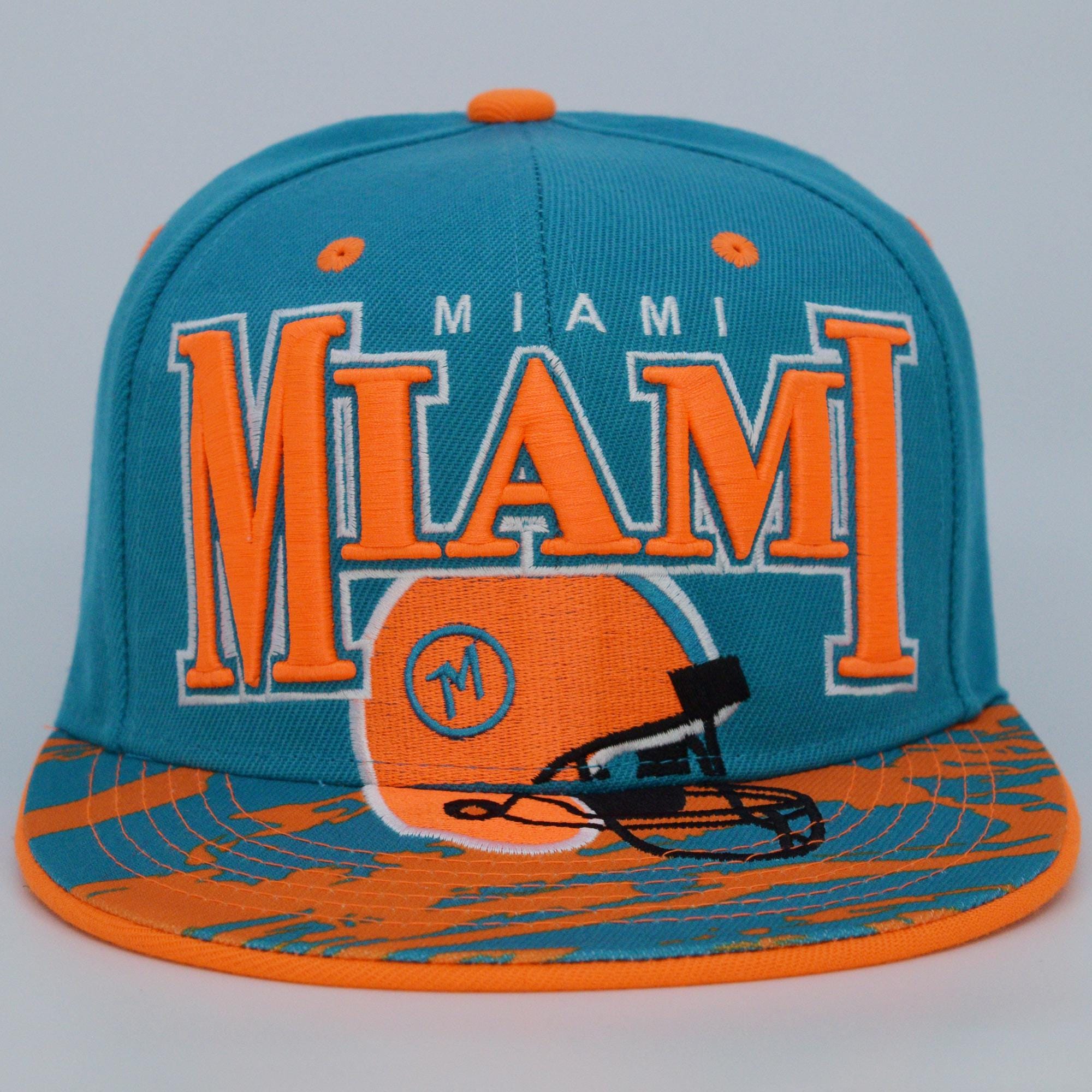 Miami New Leader Paint Brush M Helmet Embroidery Snapback Aqua
