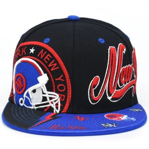 New York New Leader NY Thunder Hat Adjustable Embroidery Helmet Snapback Cap