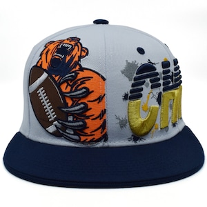Chicago Baseball cap Navy Orange Leader Splash Bear Snapback Hat Cap New