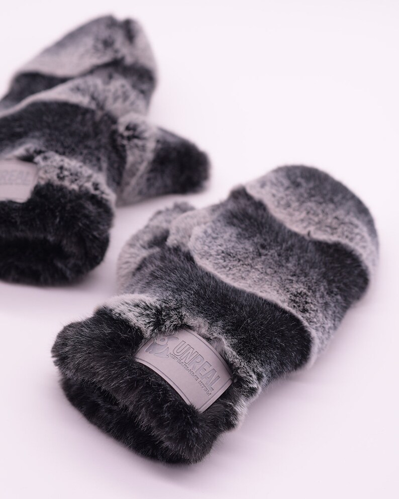Womens Faux Fur Mittens Faux Fur Gloves Womens Winter Etsy
