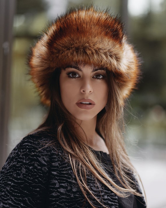 red fox fur hat