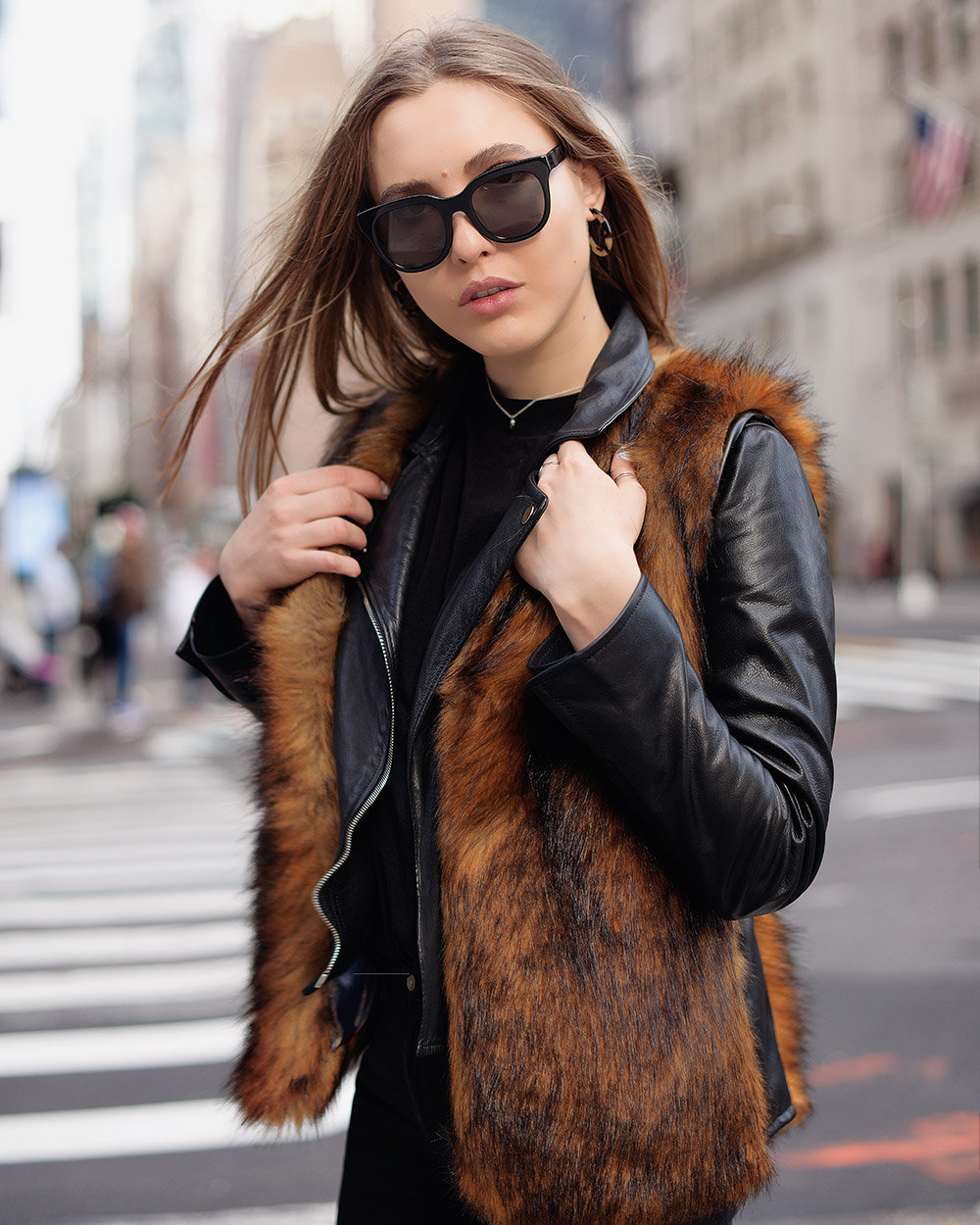 Faux Fur Vest | Red Fox Vest | Womens Fox Vest | Womens Fur Vest