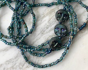 Blue moon beads shortcuts bracelet wrap deals