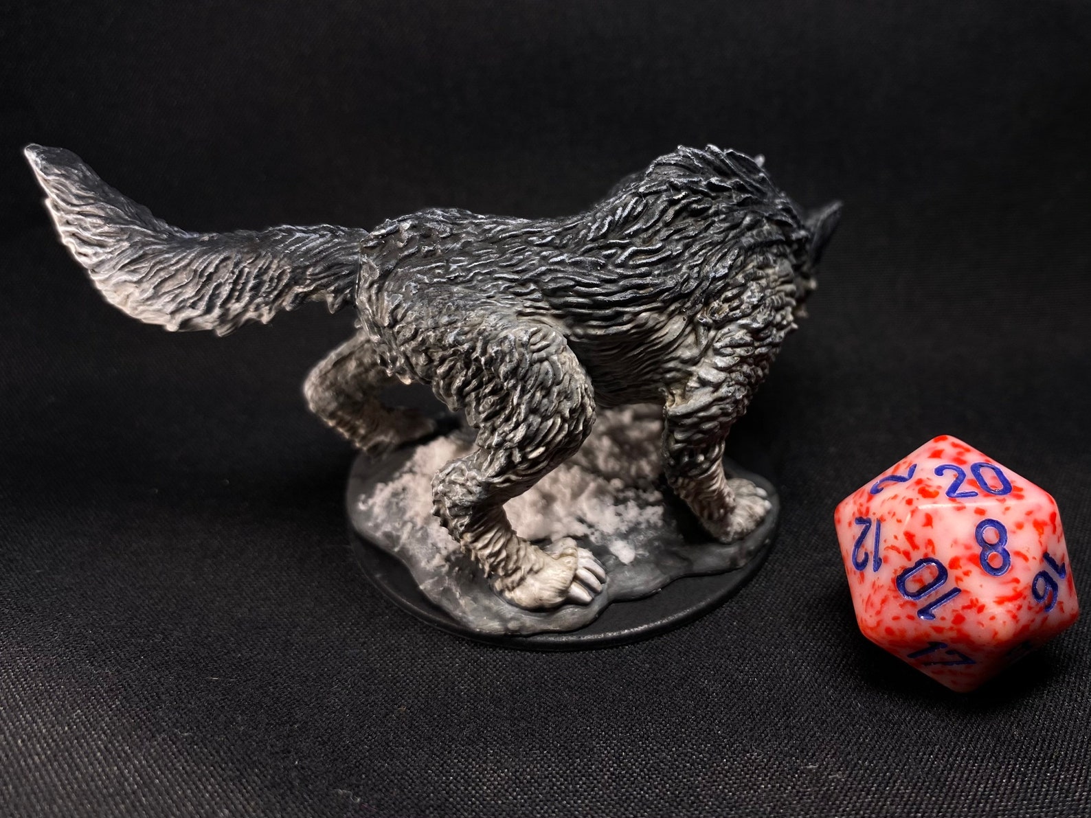 Hand-painted Winter Wolf Miniature D&amp;D Nolzurs Miniatures | Etsy