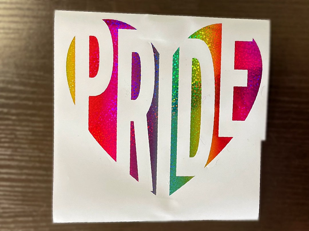 Rainbow Pride Vinyl Car Decal Rainbow Laptop Sticker LGBTQ Decal ...