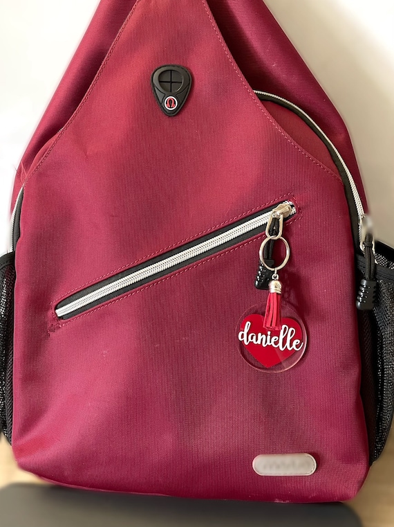 Personalized Acrylic Keychains Customacrylic Keychains Custom Key Tag  Diaper Bag Tag Backpack Tag Custom Keychain 