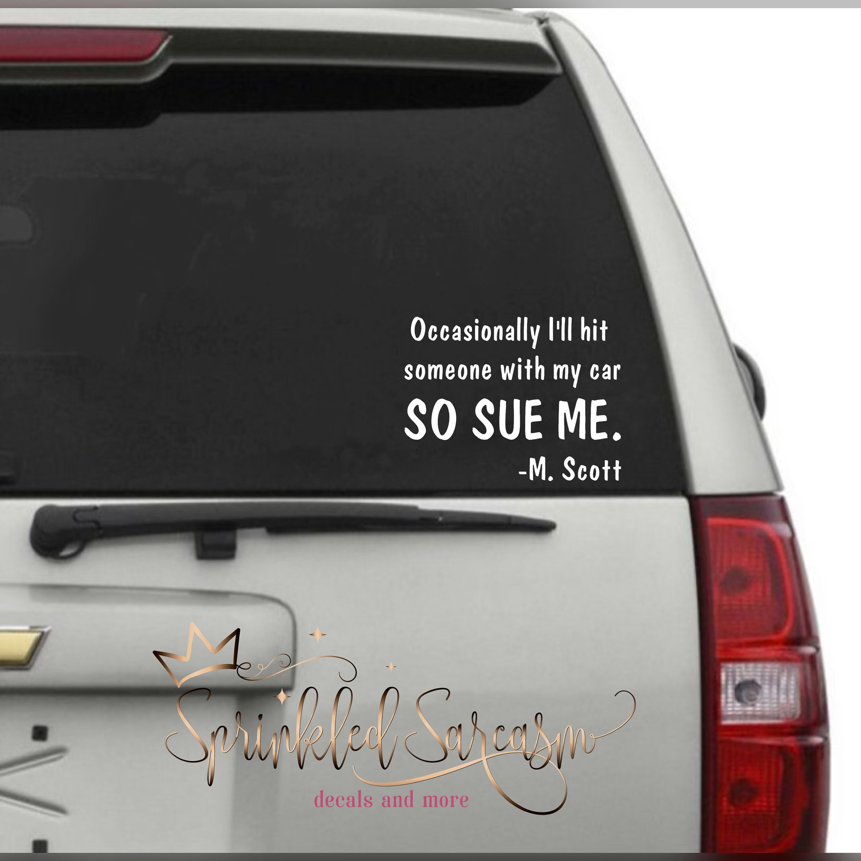 The office car stickers deals