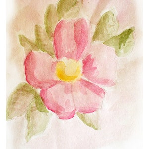Wild Rose Art Print A4