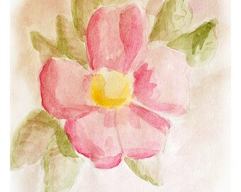 Wild Rose Art Print A4