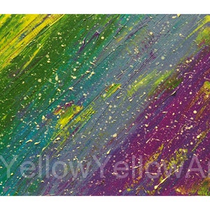 Purple Space Giclee Art Print A4