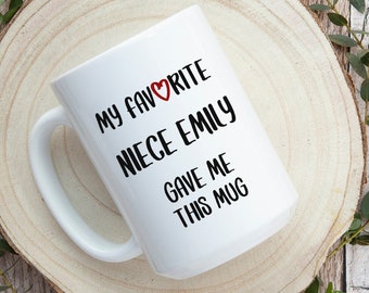 Personalized Aunt Mug: Gift from Favorite Niece