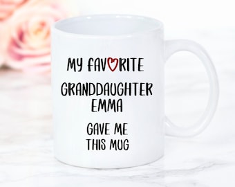 Personalisiertes Opa-Geschenk, meine Lieblings-Enkelin hat mir diese Tasse geschenkt, Opa-lustiges Geschenk, Vatertagsgeschenk, Opa-Geburtstagstasse